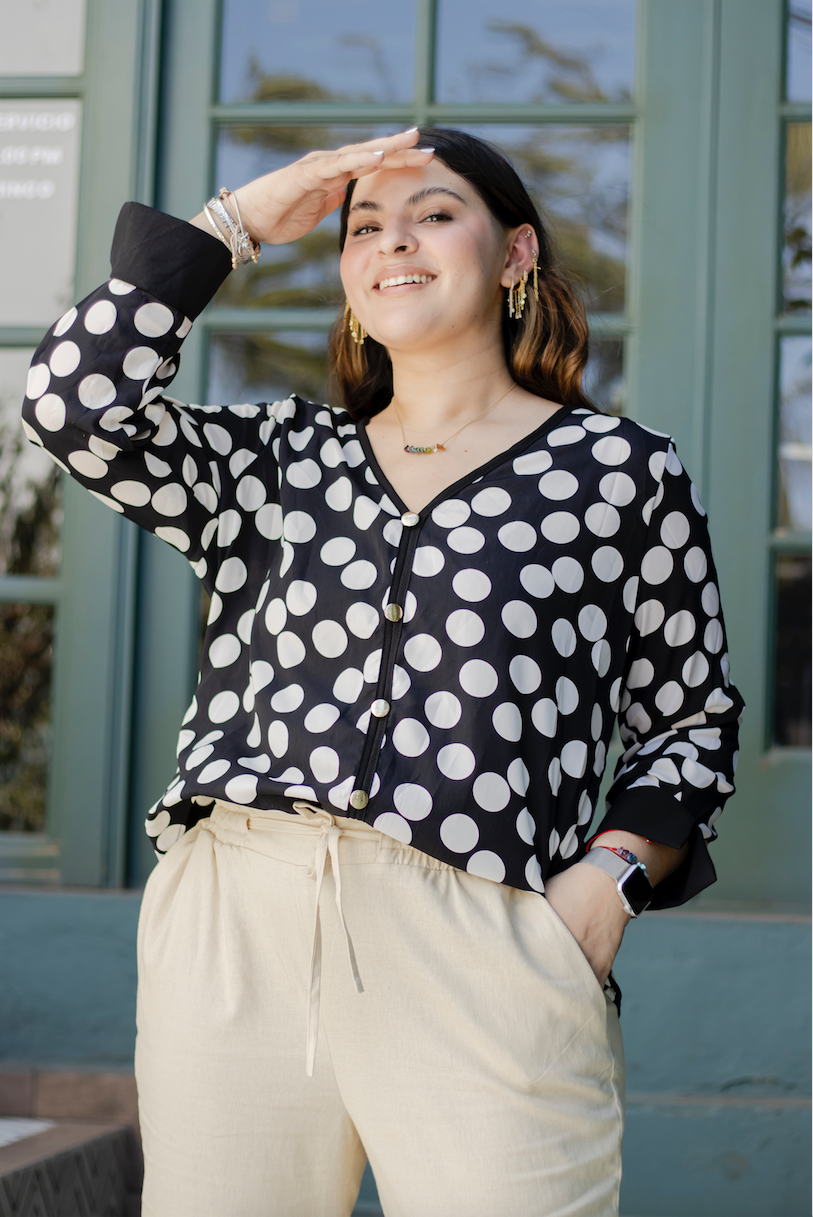 Blusa polka dot