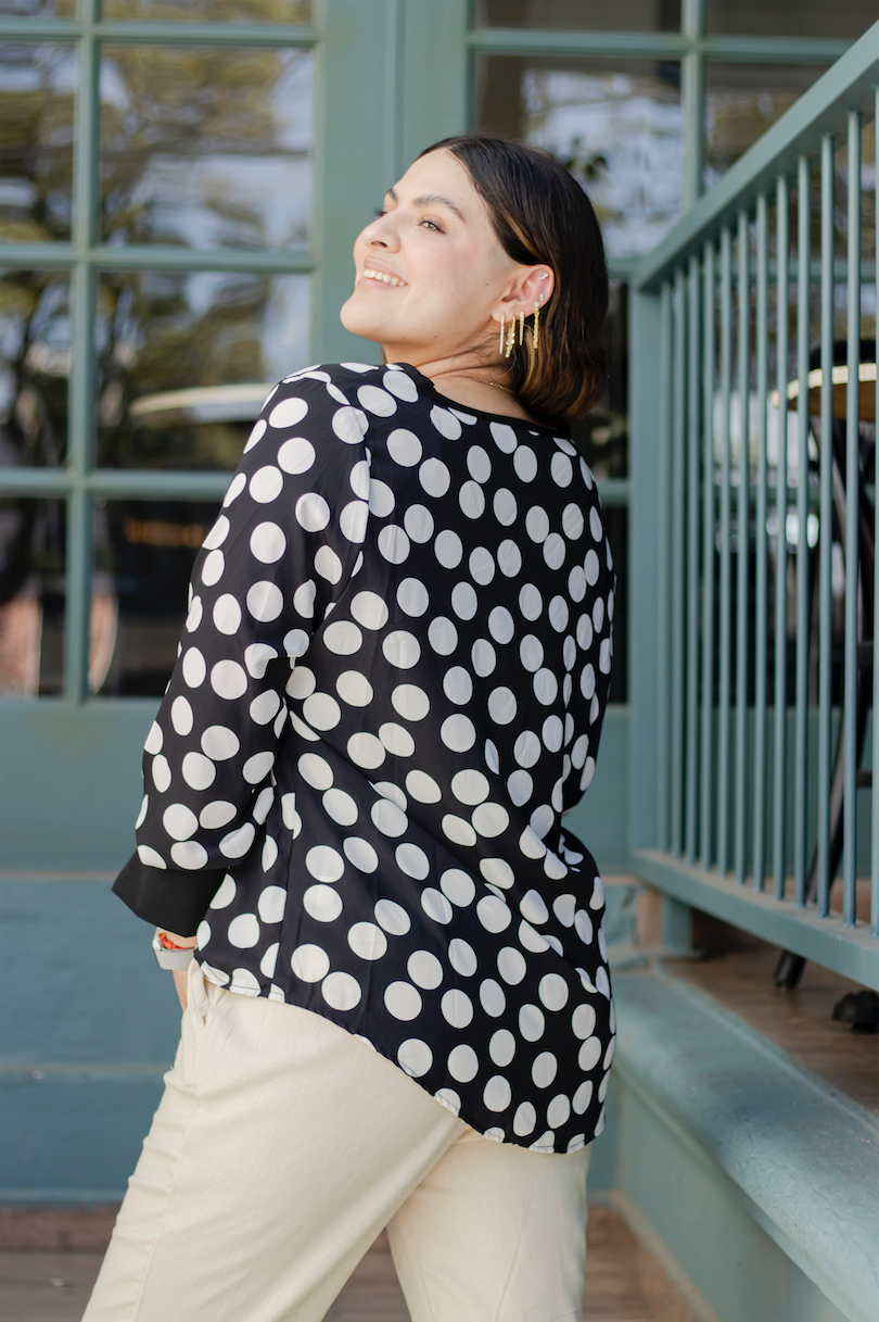 Blusa polka dot