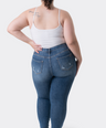 Jeans skinny con rotura