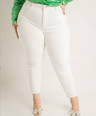 Jeans blanco skinny tiro alto