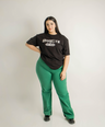 JEANS FLARE VERDE