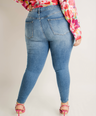 Jeans skinny deslavado