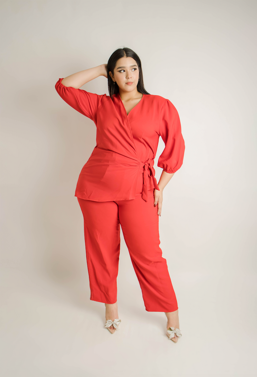 Jumpsuit moda con lazo