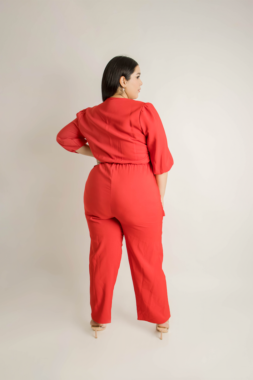 Jumpsuit moda con lazo