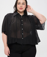 Blusa camisera de mesh
