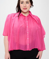 Blusa camisera de mesh