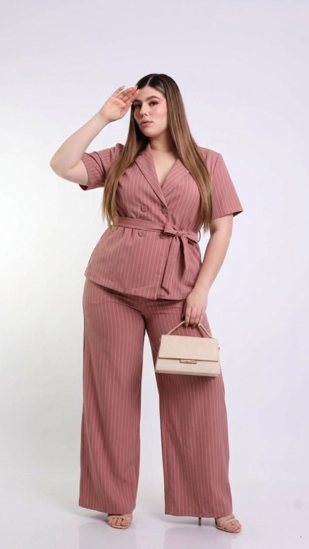 Set De Pantalon Estampado Lineas