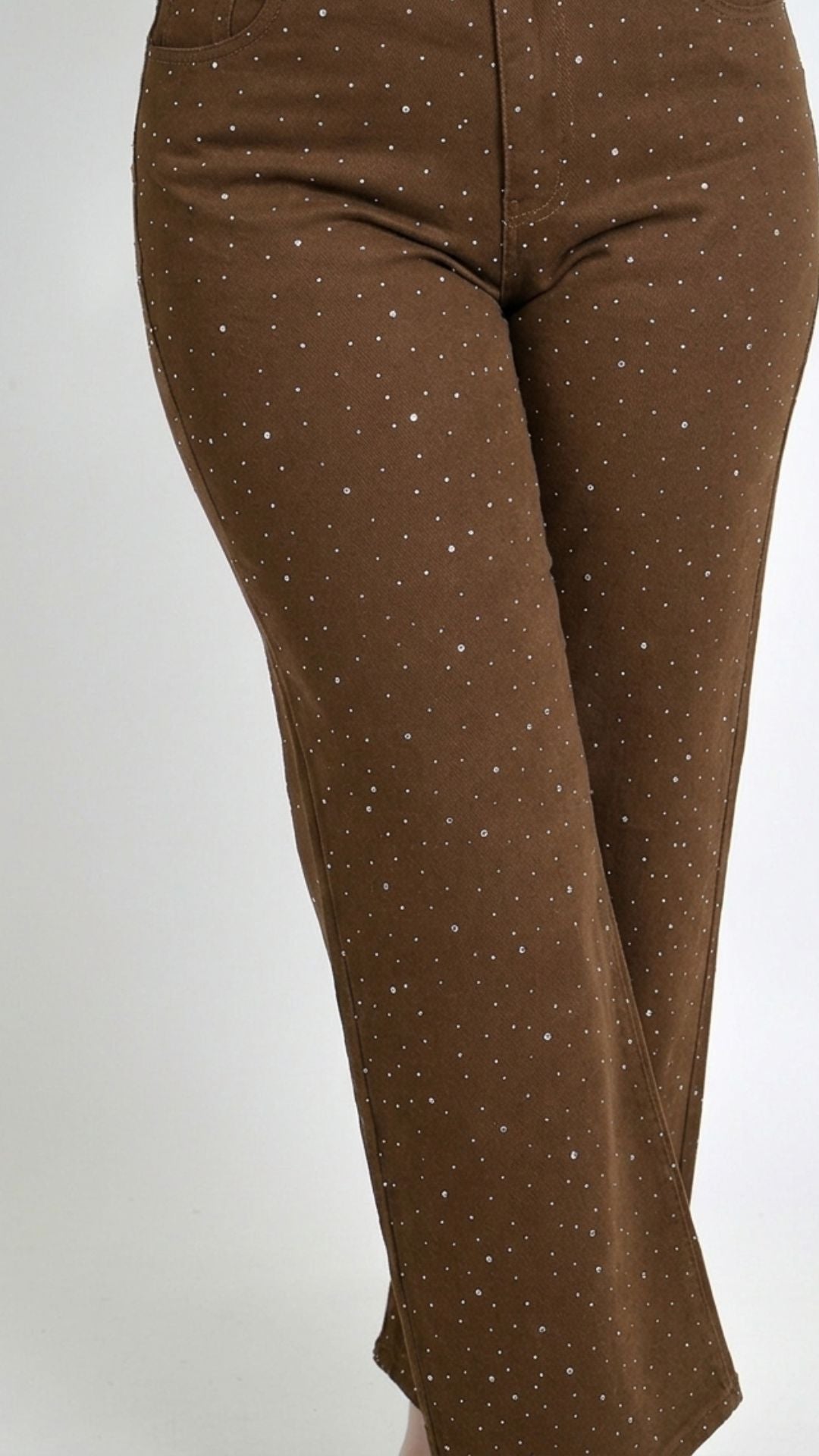 Jeans Wide con  Piedras