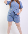 Set De Short Y Chaleco Bordado
