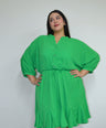 Vestido verde corto