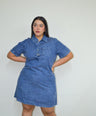 Vestido denim corto