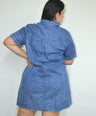 Vestido denim corto