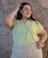 Blusa Manga Corta Moda