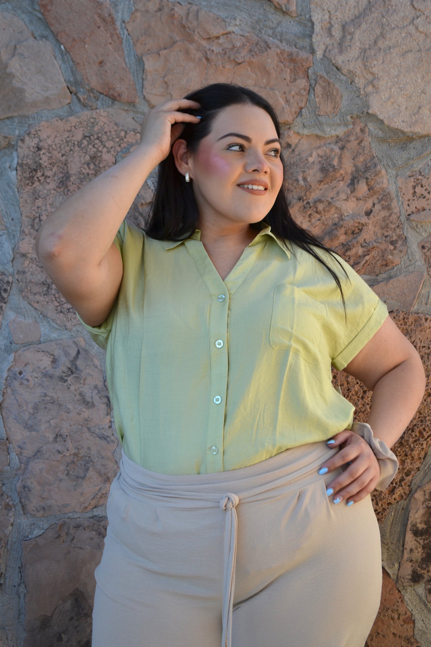 Blusa Manga Corta Moda