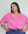 Blusa camisera a rayas