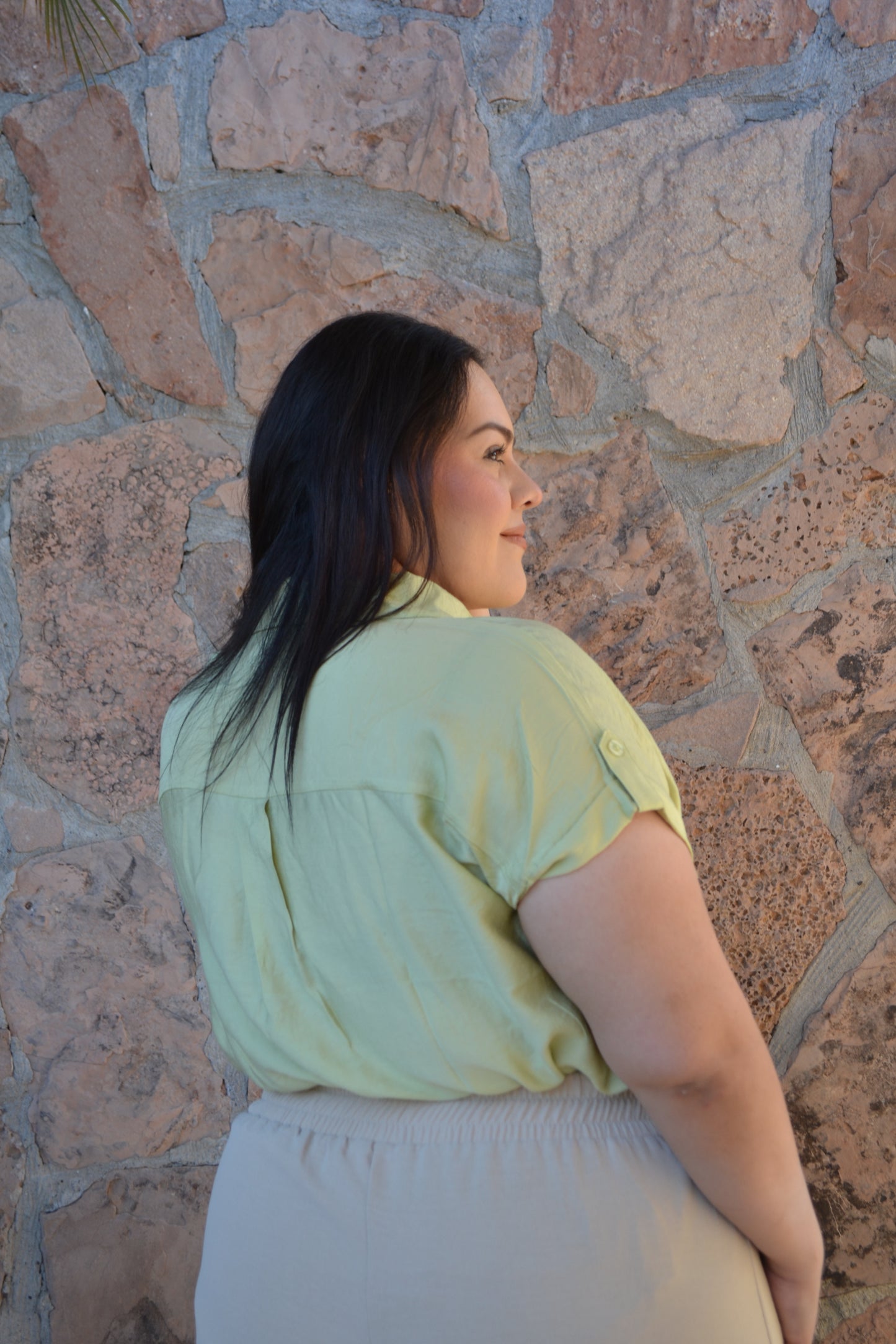 Blusa Manga Corta Moda