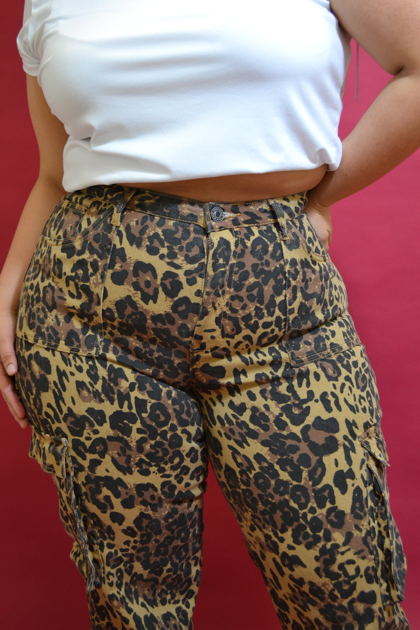 Jeans Cargo Animal Print