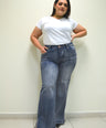 Jeans Corte Wide con Abertura