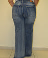 Jeans Corte Wide con Abertura