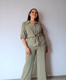 Set De Blusa Manga 3/4  y Pantalón