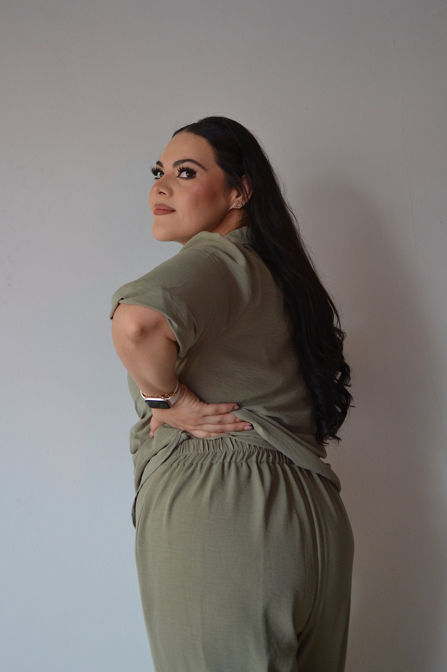 Set De Blusa Manga 3/4  y Pantalón