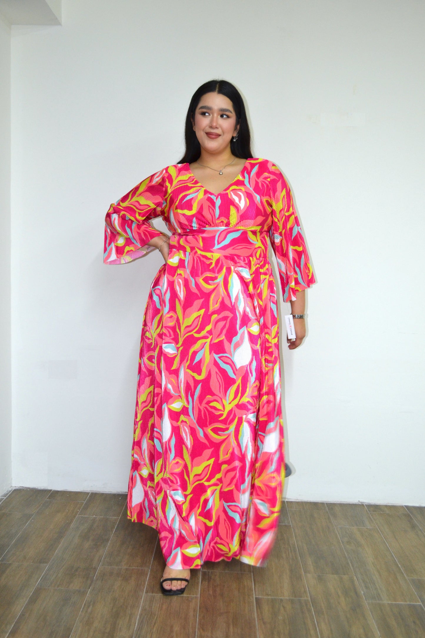 Maxi vestido de fiesta estampado