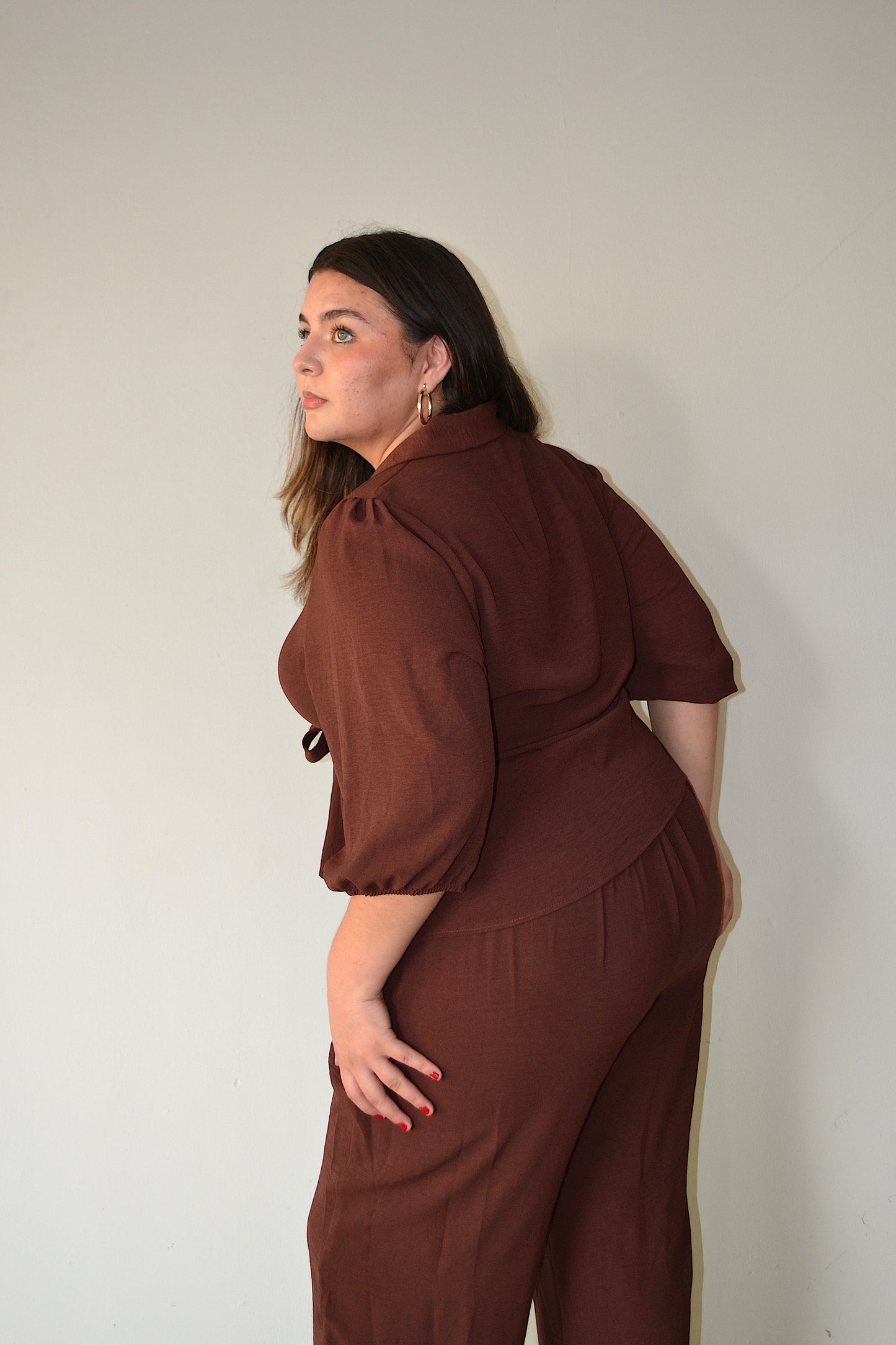 Set De Blusa Manga 3/4  y Pantalón
