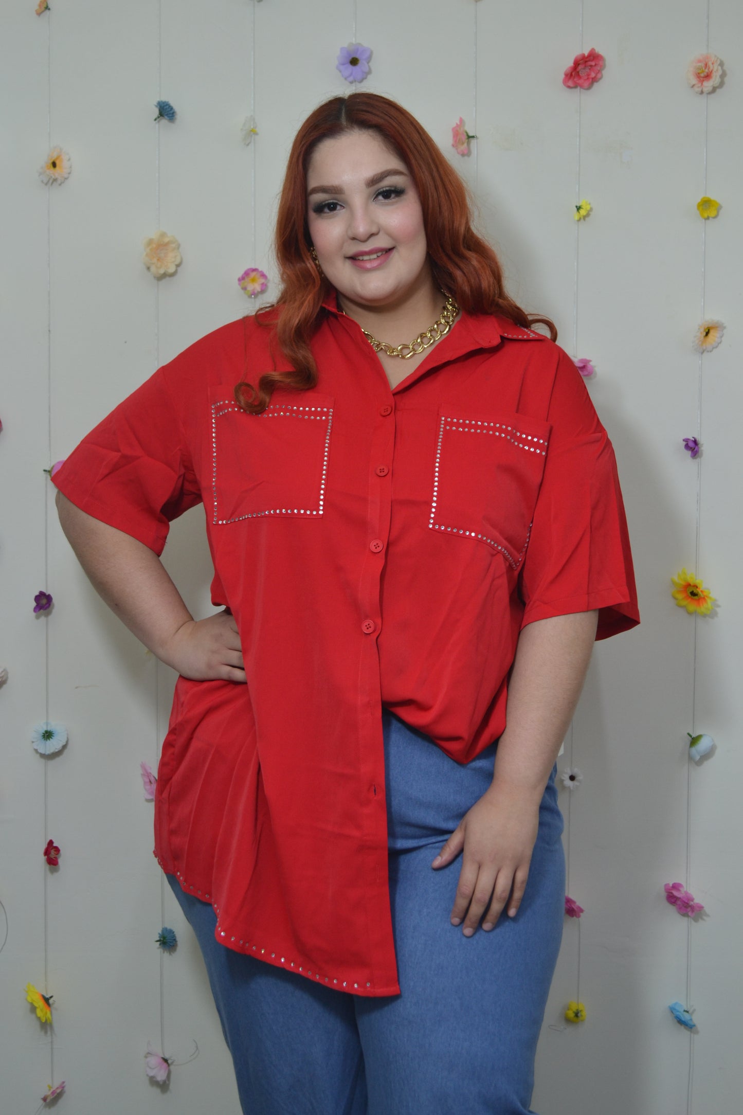Blusa Camisera Larga