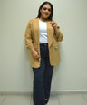 Blazer liso manga 3/4