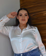 Blusa Camisera en Satin