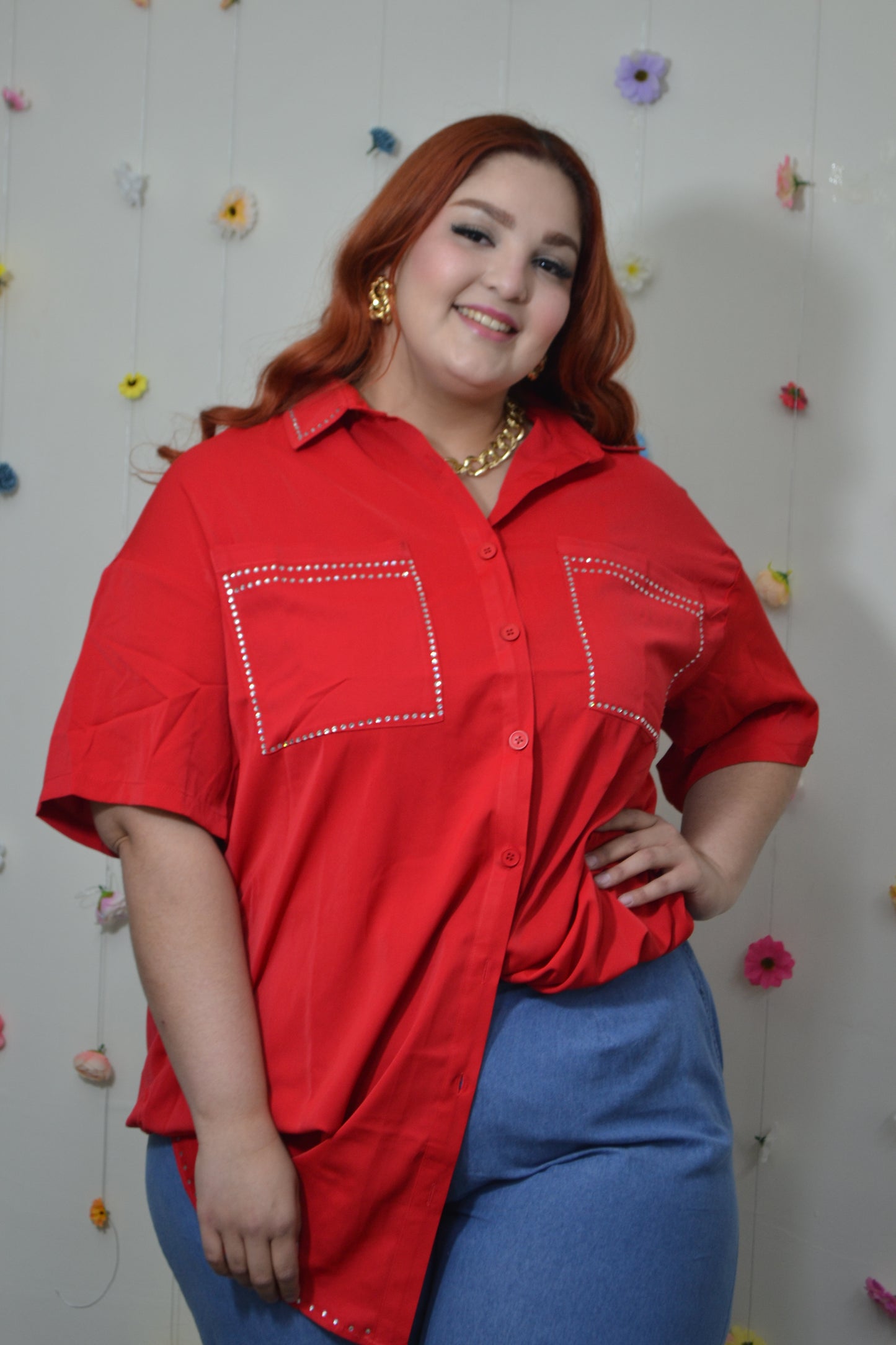 Blusa Camisera Larga