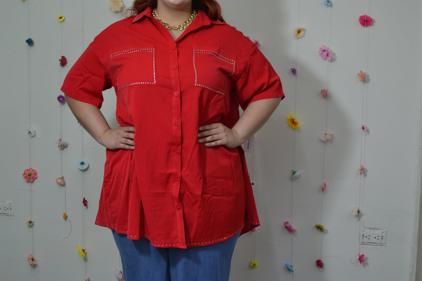 Blusa Camisera Larga