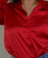 Blusa Camisera en Satin