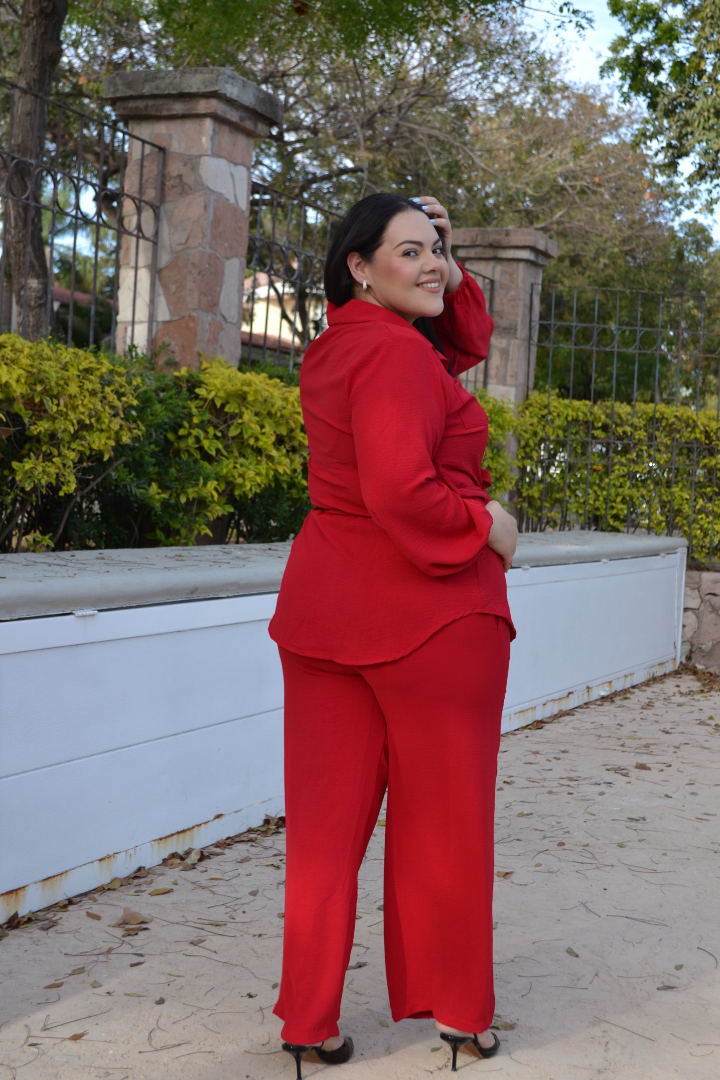 Set De Blusa Manga Larga  y Pantalón