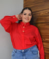 Blusa camisera manga larga