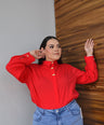Blusa camisera manga larga