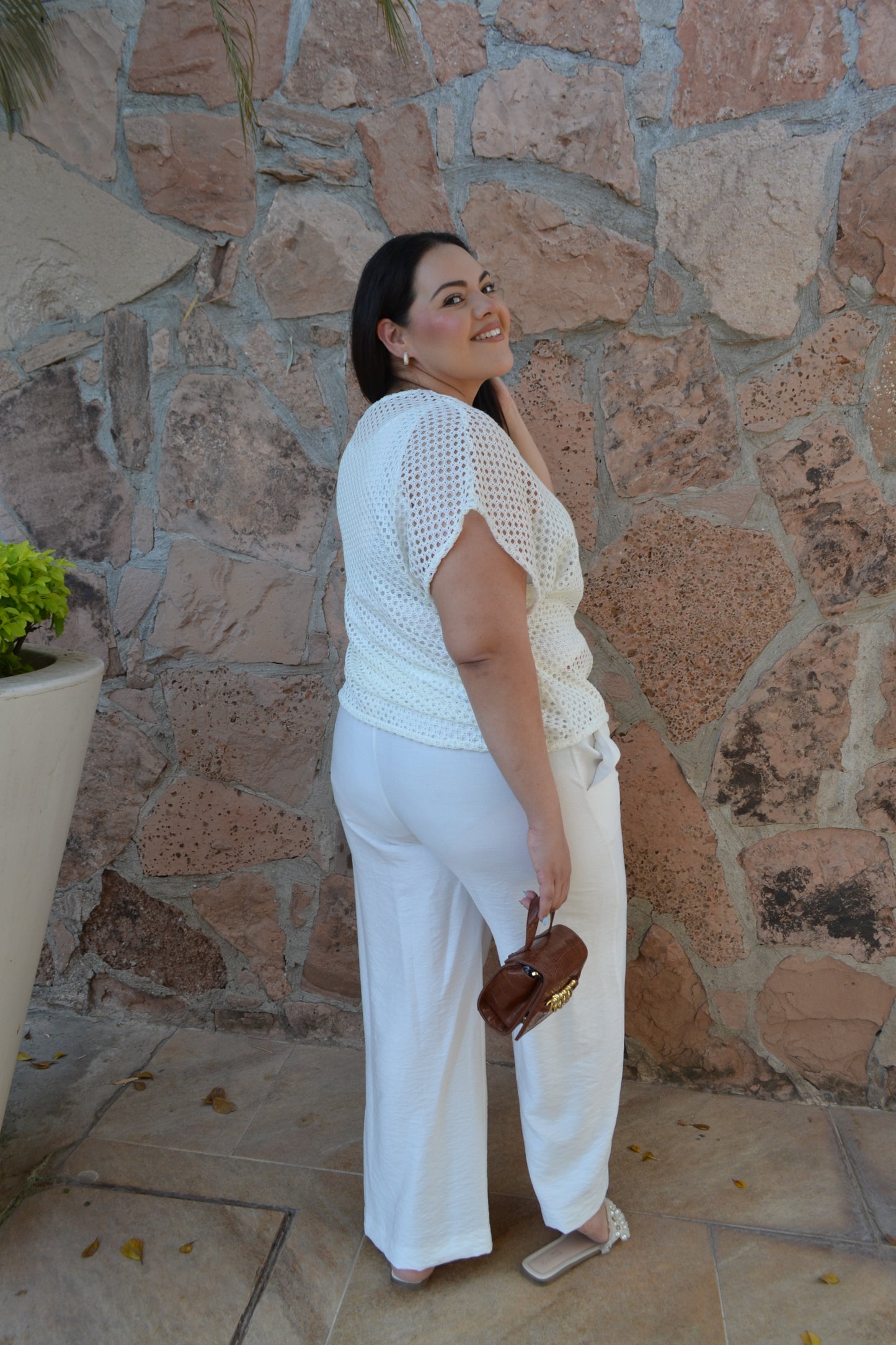 Set De Blusa y Pantalón Tejido