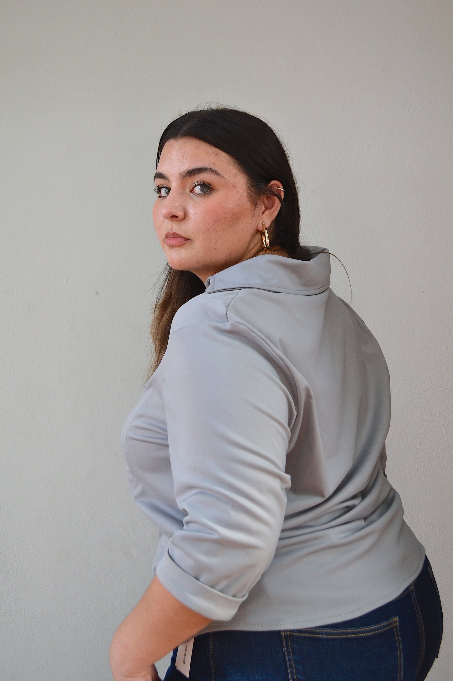 Blusa camisera manga Larga