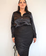 Blusa Camisera en Satin