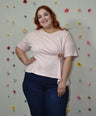 Blusa Cruzada Con Botón