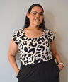 Blusa manga corta Estampada