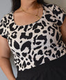 Blusa manga corta Estampada