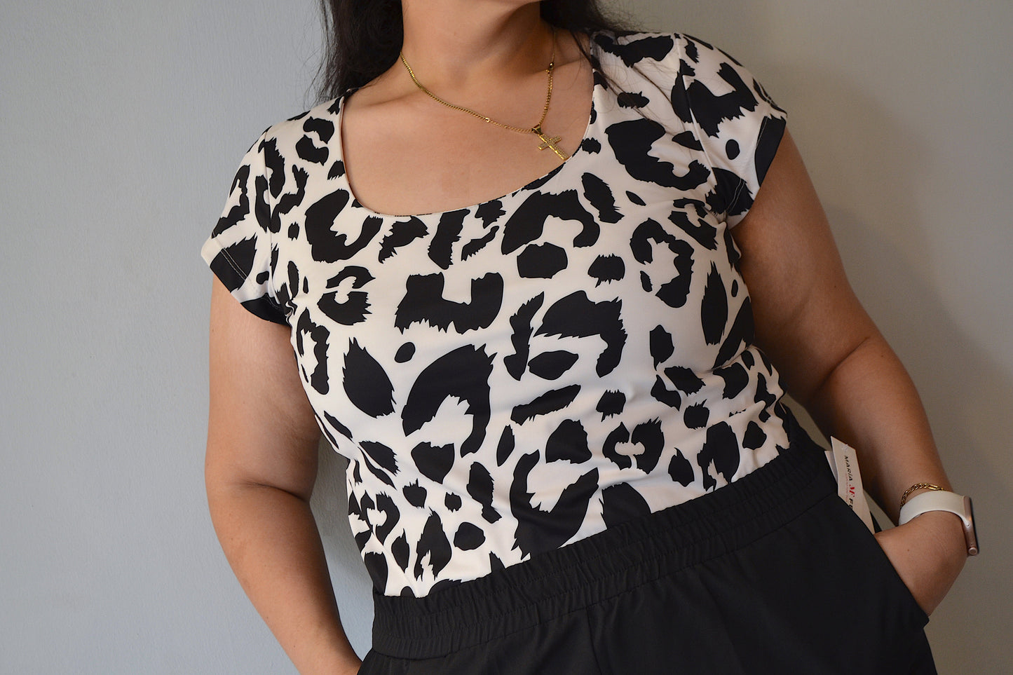 Blusa manga corta Estampada