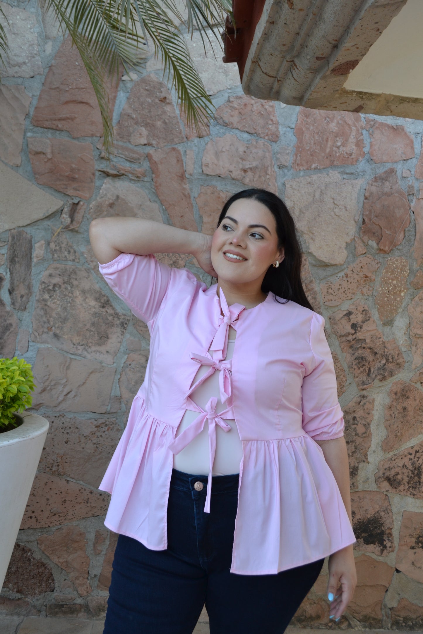 Blusa Con Moño