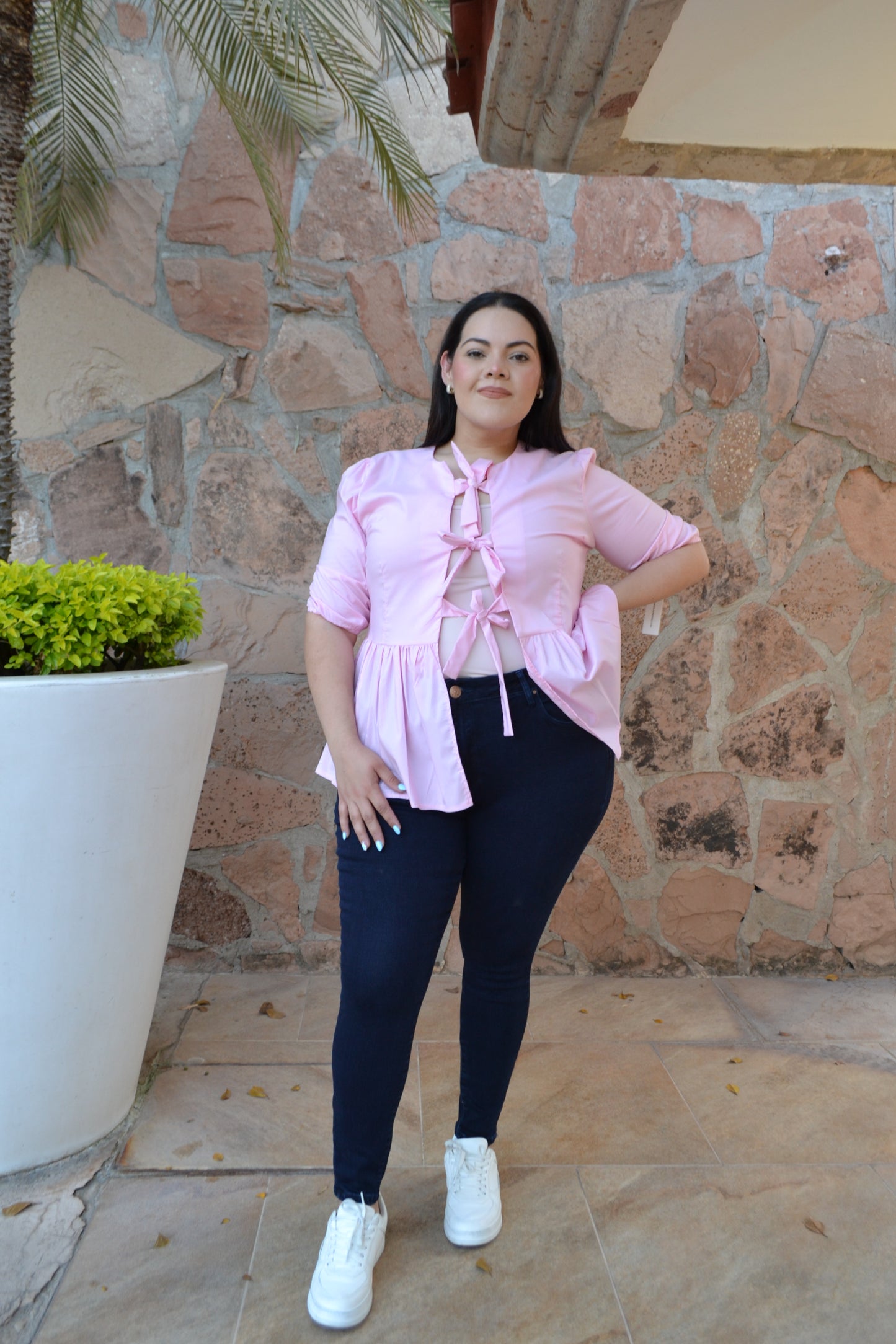 Blusa Con Moño