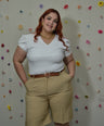 Short de vestir con cinto