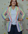 Blazer Estampado Manga Larga