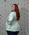 Blazer Estampado Manga Larga