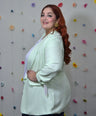 Blazer Estampado Manga Larga