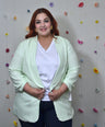 Blazer Estampado Manga Larga